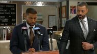 Martin was ready to lay it on the line on Beyond the Gates – until “Kenneth”'s corpse lay in a park | Image: CBS